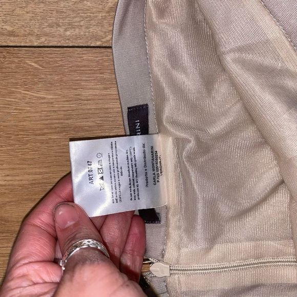 Carla Montanarini Beige Pencil Skirt Size IT 42 / US Medium - Picture 6 of 12
